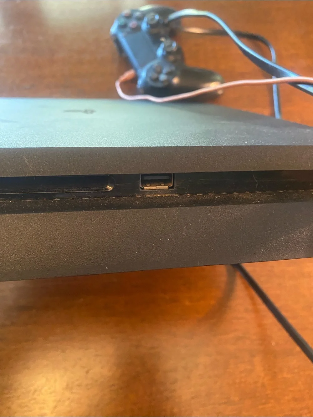 Sony Black PlayStation 4 Slim Console with Black Controller